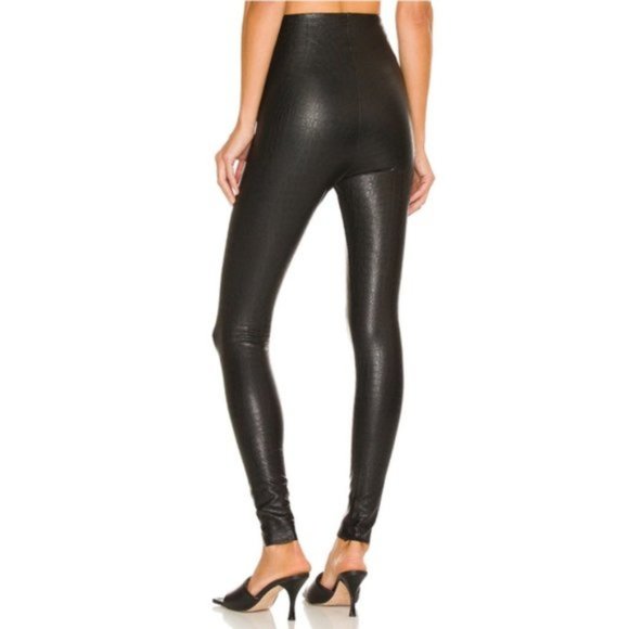 Commando Faux Leather Croc Leggings SZ S - Picture 3 of 5